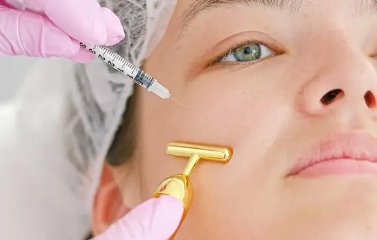 Professional Botox administration treatment